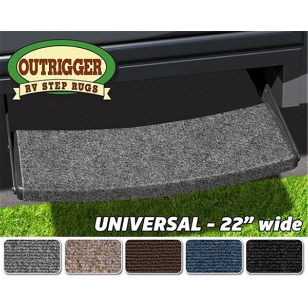 Powerhouse 20393 Outrigger Universal RV Step Rug, Grey PO3560490 - main